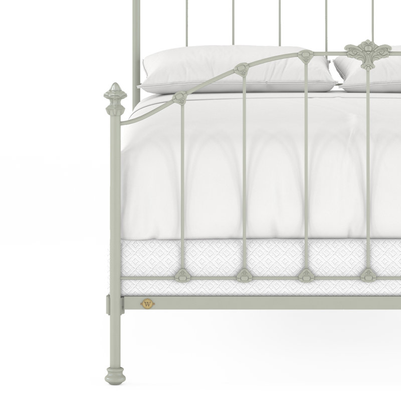 171 Country French Bed | Complete Standard, Sage Green, Queen