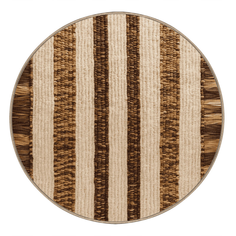  Tapis hawaïen lavable lavable Lauhala, Rond 6 pi