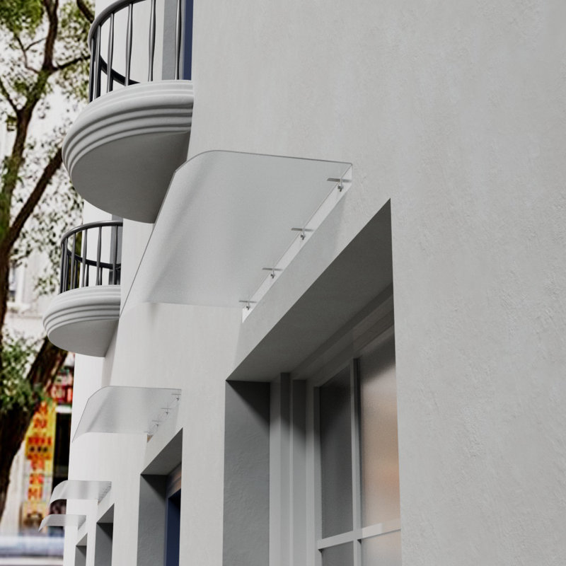 Dakota Fields Plastic Freestanding Awning, 100cm H x 100cm W x 33cm D