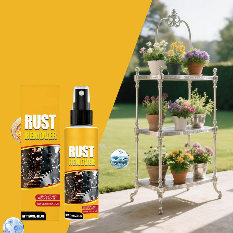 rust remover 120ml Rust Remover Spray - Gentle Rust Removal For Multiple Metal Surfaces