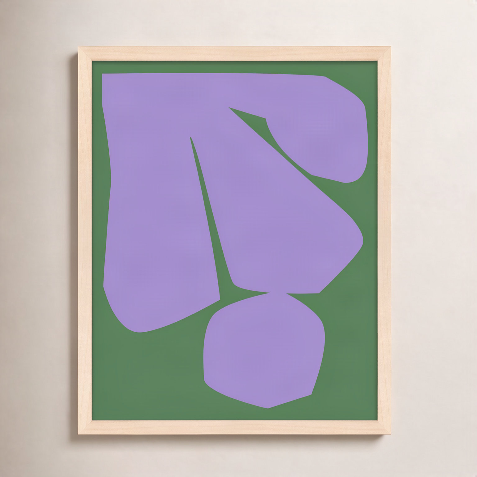 Barr "Element 2" Print by Michael Kempen, 38" H x 30" W x 1.25" D, Maple