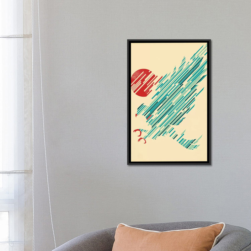 « profondeur », reproduction sur toile tendue, Toile encadrée noire, H 48 po x l 32 po x P 1,5 po