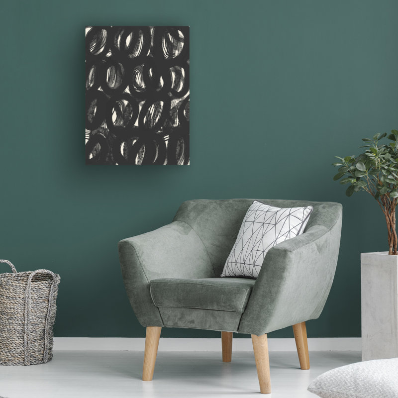 Art sur toile à la brosse bolaire, H 19 po x l 14 po