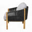 Fauteuil club d'extérieur en bois-873665820
