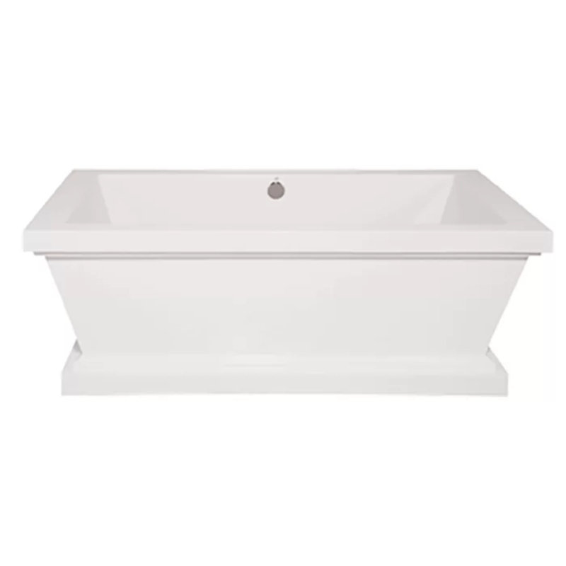 DaVinci 70'' L Freestanding Soaking Bathtub, Matte Black