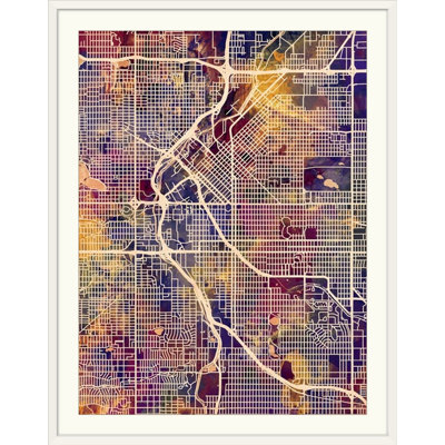 " Denver Colorado Street Map " by Michael Tompsett