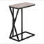 Table d'appoint, en forme de C, bout, côté, collation, salon, chambre à coucher, stratifié, métal, contemporain, moderne-378809370