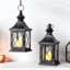 2 Piece Metal Lantern Set