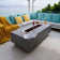 Granville 60" Liquid Concrete Fire Table