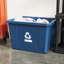 Poubelle de recyclage moyenne en plastique 17 gallons