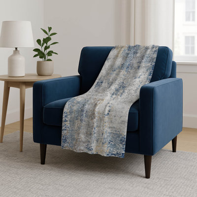 Addison Machine Washable Sherpa ASB814 Modern Throw Blanket