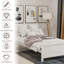 Lit plateforme simple en bois avec tête de lit et pied de lit FFE4FF722B8A47AFABBD3B99B9FF8C67-334528897