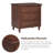 28" Painted Nightstand With 3 Drawers-1239920913