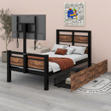 Bristy Metal Storage Bed