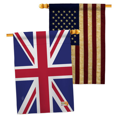 Drapeau de maison en polyester 2 côtés 3 pi x 3 pi 3 po