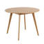 Sienna Round Wooden Dining Table - 100cm-1378432643