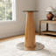 Pied de table conique en métal | Finition imitation bois | Pied de table rond robuste (pied seulement)