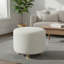 Tabouret rond crème