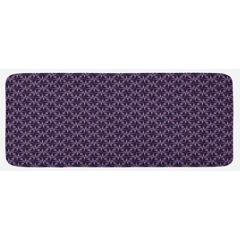 Tapis de cuisine mauve lavande mauve