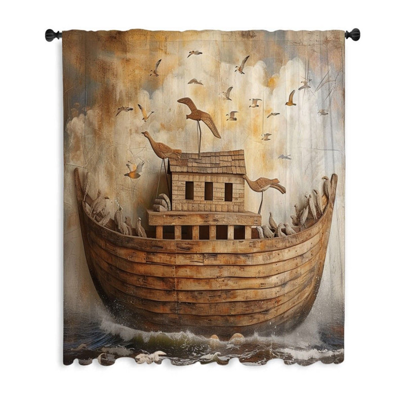 Drumaroan Sheer Curtain Single Panel, 53'' W x 87'' L