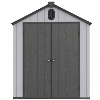 XWT012-1 Remise de rangement en plastique 6 * 8ft pour jardin à grande flèche