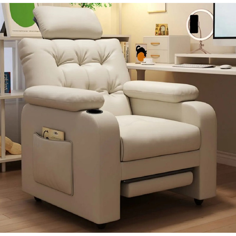 Narze Genuine Leather Side Chair