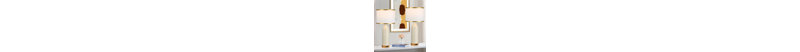 Jahsun 27‘’ Modern White/ Gold USB Table Lamps with LED Bulbs (Set of 2)