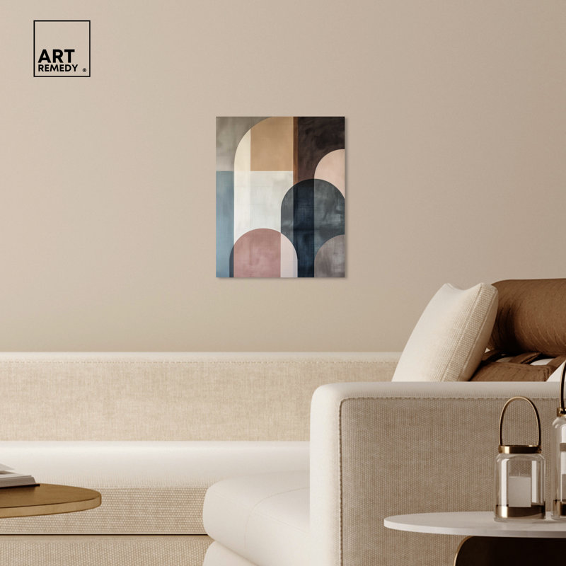 Lost in Transformation Abstract Shapes Gallery Wrapped Canvas Wall Art, 16" x 20"