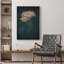 Œuvre de décoration murale minimaliste bleu marine foncé en nuage bicolore 1-IRS30-98126556-98126557