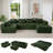 Boneless U Shaped Modular Sectional Sofa Couch-823979318-823979317