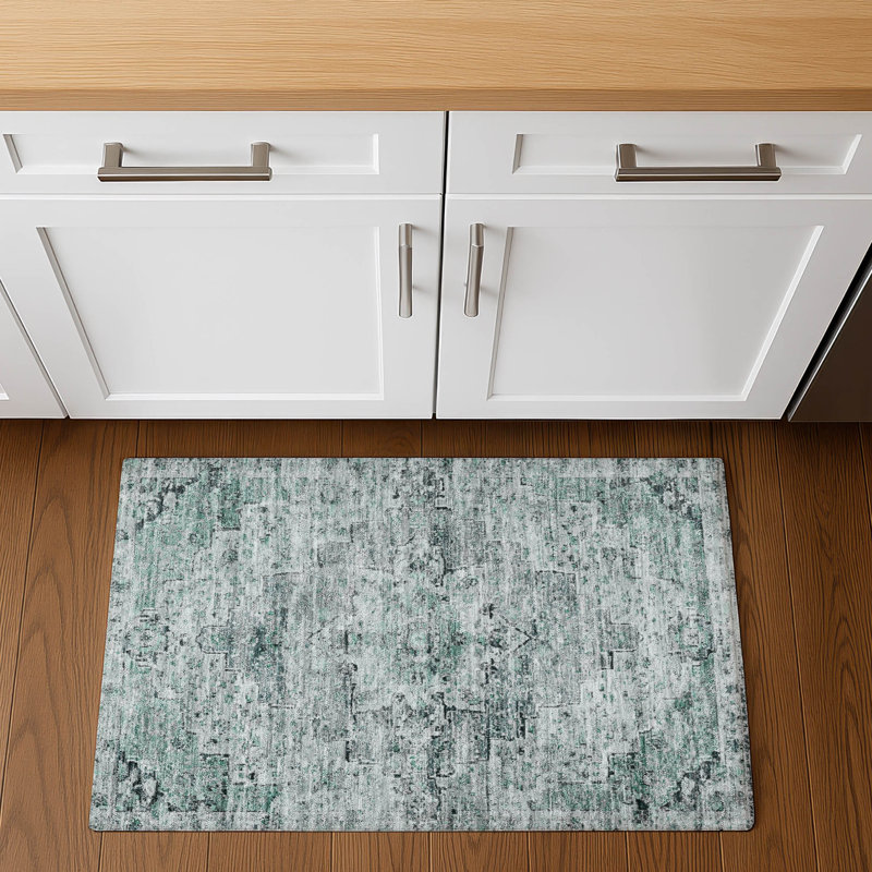 Premium Machine Washable Ashington AMF1832 Global Rug, Rectangle 1'8" x 2'6"