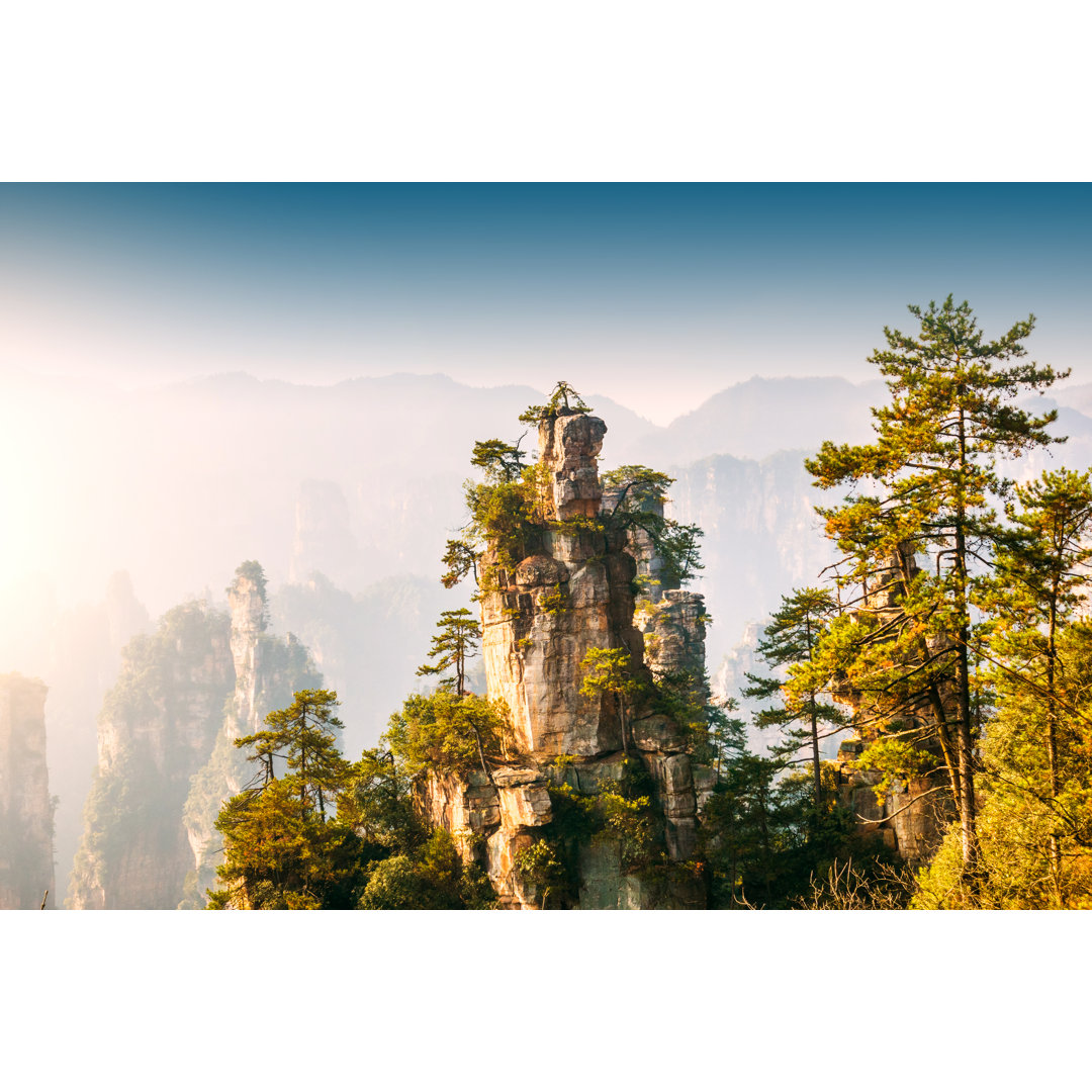 Zhangjiajie National Forest Park von Xijian - Druck ohne Rahmen auf Leinwand