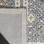 Tapis en laine / coton touffeté à la main Devoe - ivoire / bleu-407345768