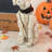 20.50"H Ligted Halloween Lighted MGO Skeleton Dog Porch Decor With Timer