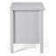 Table de chevet en bois gris tourterelle Simplicity-262459218