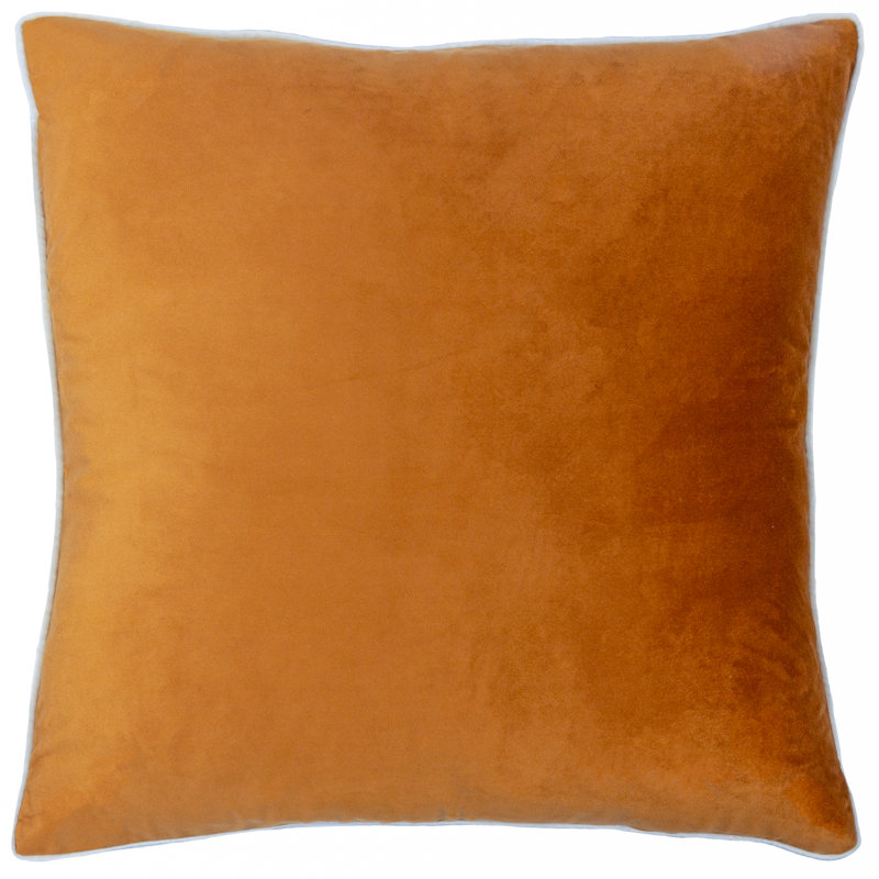 Meridian Square Cushion, Ginger/Ecru