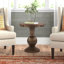 Miranda 26" W Round Pedestal End Table