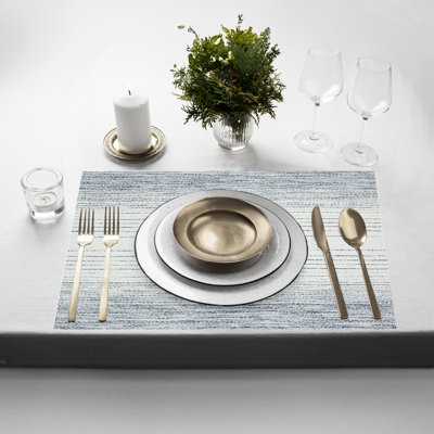 Placemats Set Of 6 12" X 18" Heat-Resistant Table Mats For Dining Table Set For 6 Kitchen & Dining Room Decor Farmhouse, Boho, & Modern Style Easy To Clean, Durable & Stylish Table Decor