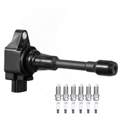 Ignition Coil Pack And Spark Plugs Set Of 4 Compatible With Nissan Altima Versa