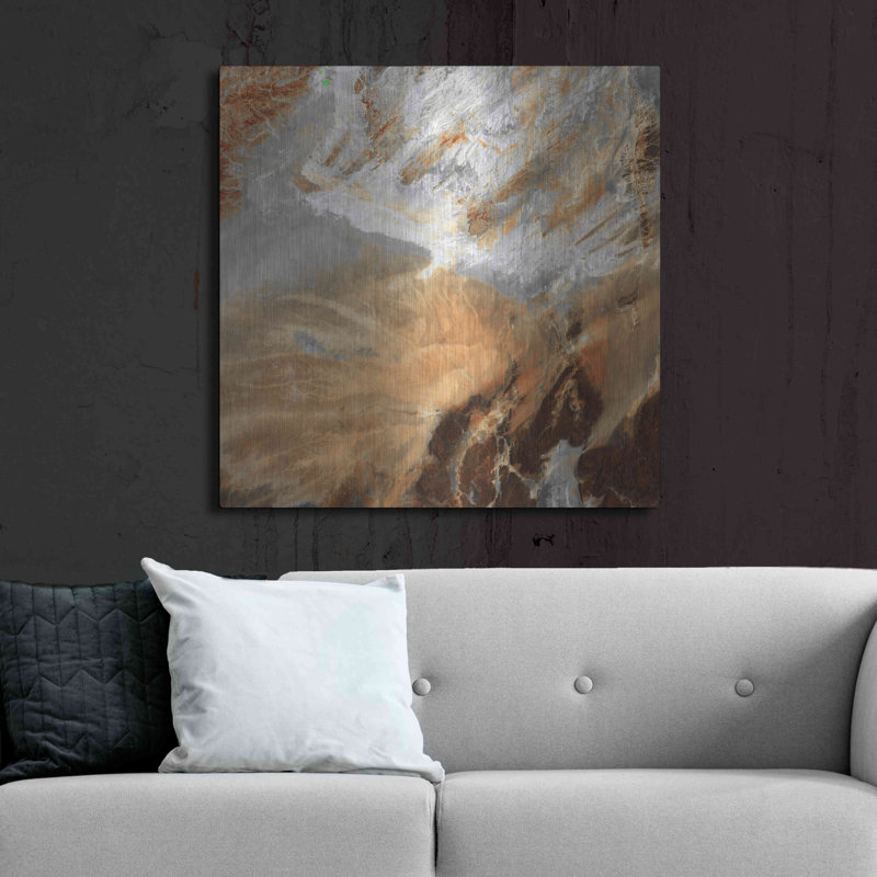 " Earth As Art Algerian Sahara, " by NASA Earth As Art, 36" H x 36" W x 0.13" D
