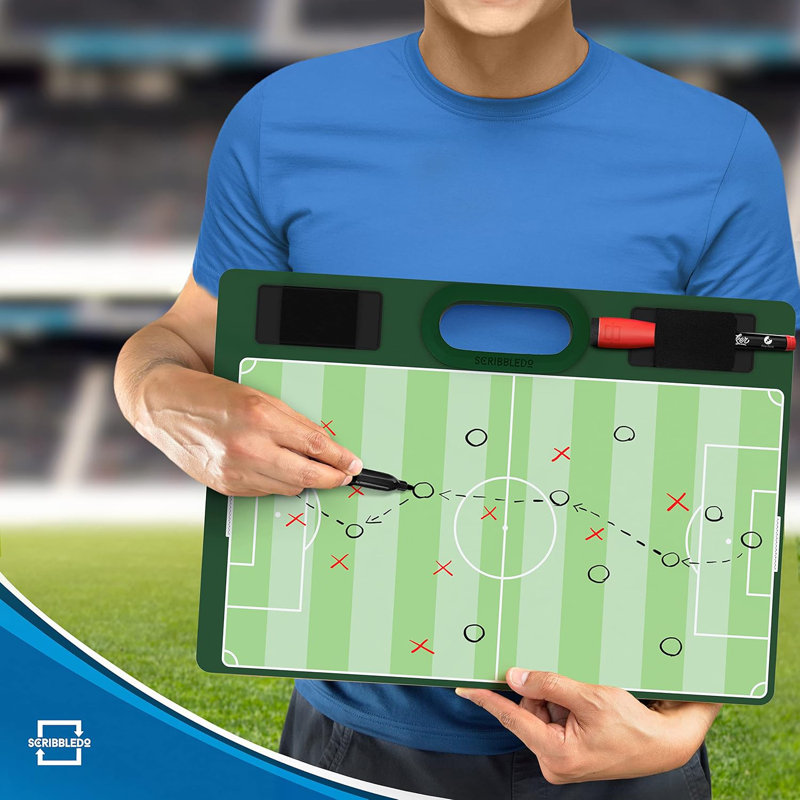 Soccer Dry Erase Coaching Board 15"x10.5