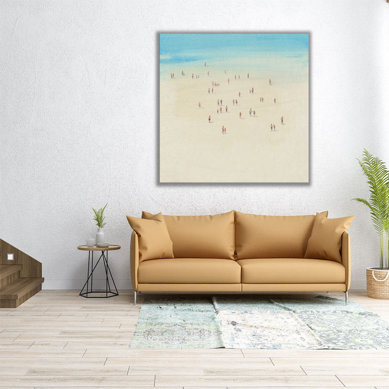 «Beach Time I», reproduction d'art sur toile, H 20 po x l 20 po