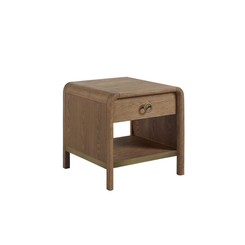 Waterfall End Table - Latte