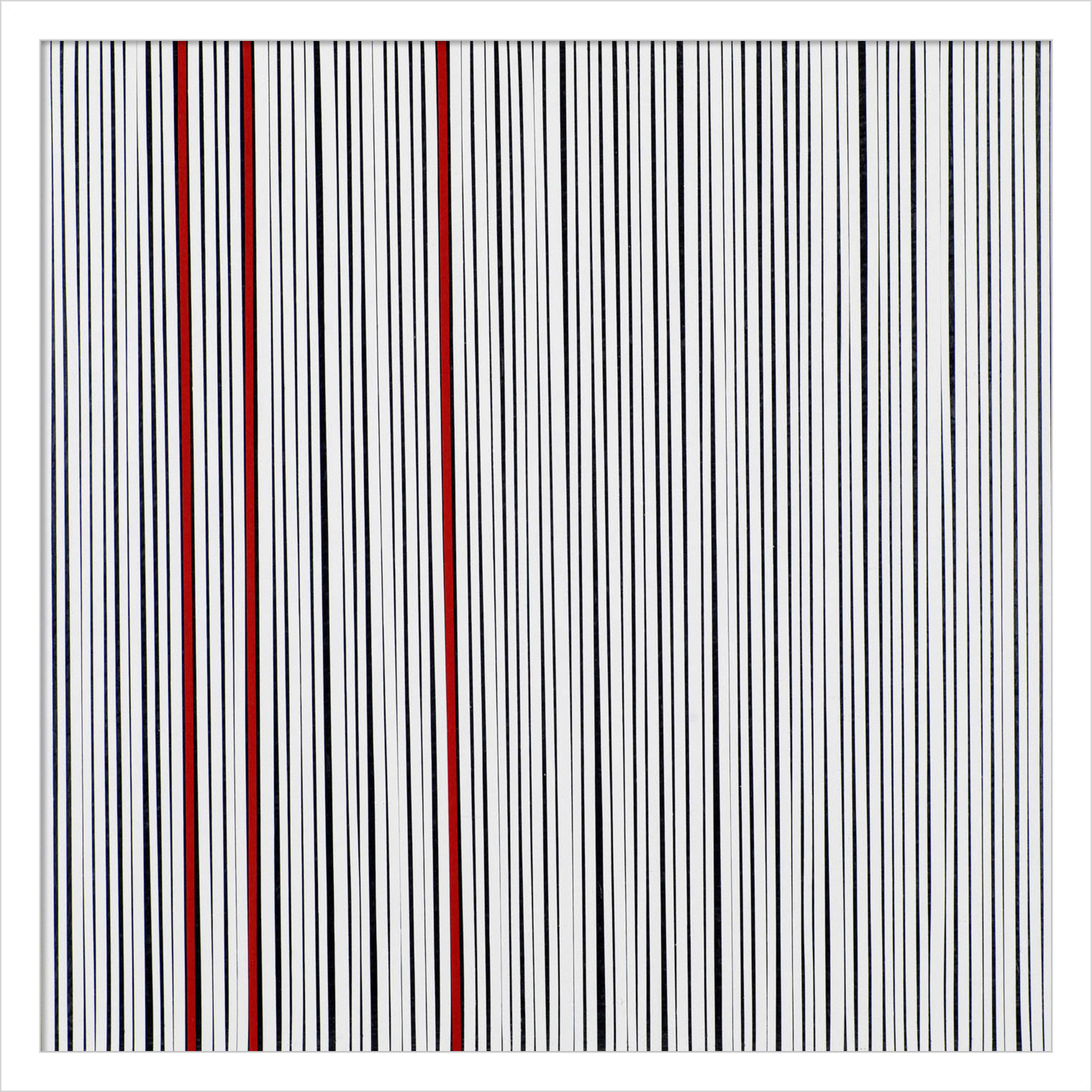 Mostly White by Alex Dunn, 21" H x 21" W x 1" D, White