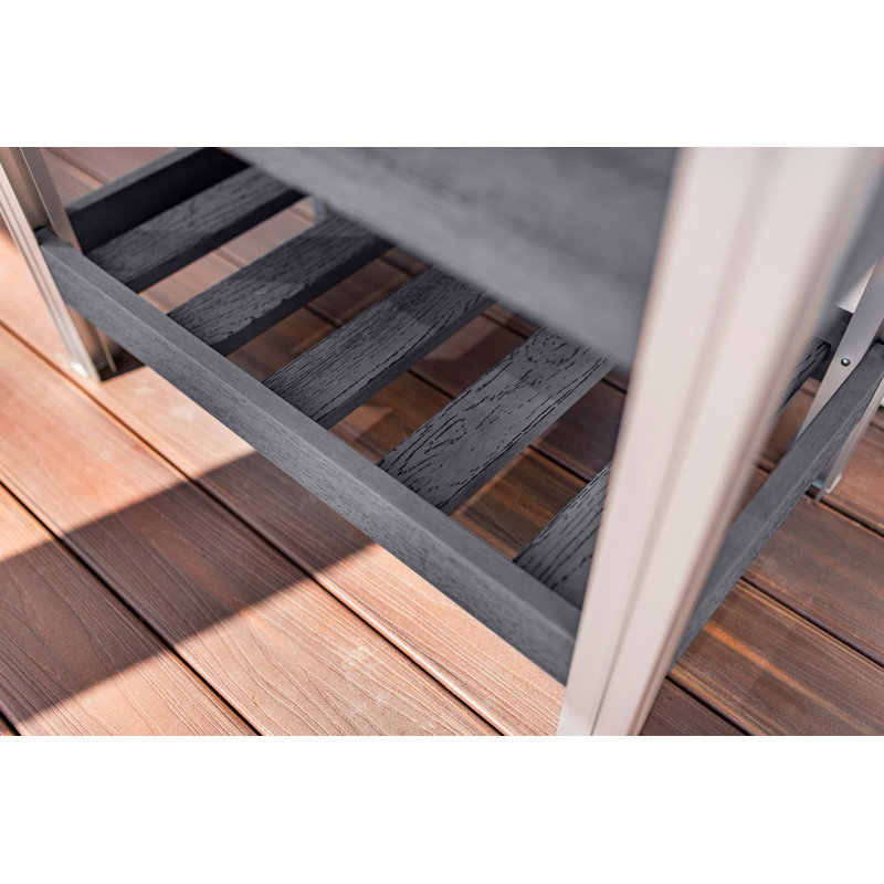 Slate Gray Elevated Vinyl Herb Garden Planter