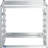 Wall Mounted Stainless Steel, 6 Pan Capacity Bun Pan Rack, 21 in H x 28 in W x 18 in D 