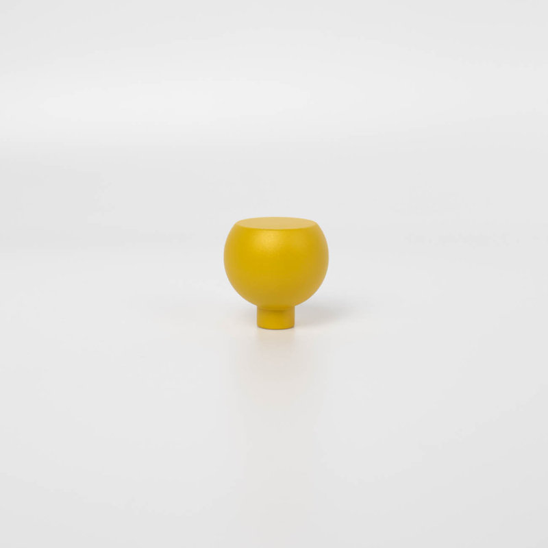 ROUS Hardware Mid Century Modern Sphere Knob, Sunflower (Yellow)