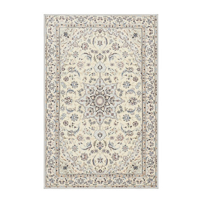 Tapis traditionnel gris / bleu Derreck
