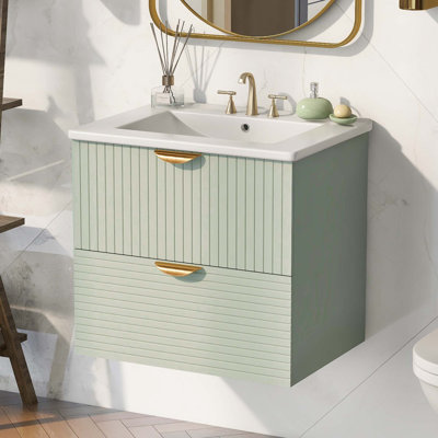 Ensemble de meuble-lavabo mural Aldaco