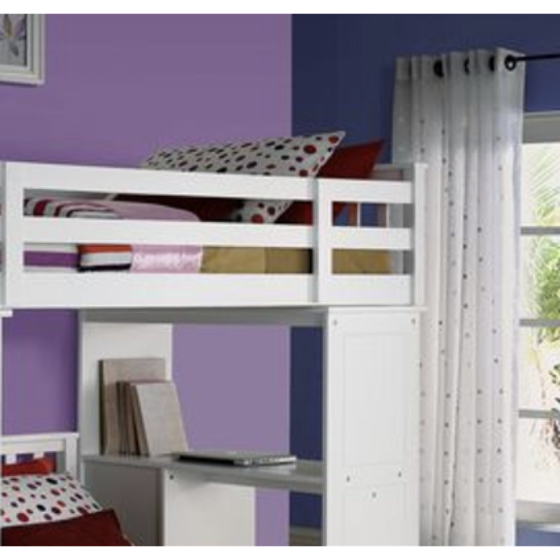 Lit mezzanine de qualité supérieure avec rangement pour une expérience de chambre à coucher améliorée